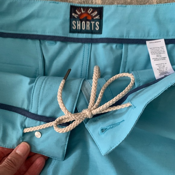 Faherty All Day Men's Athletic Shorts 9" inseam Blue Sz 34: Pre-Loved❤️ - Picture 5 of 8